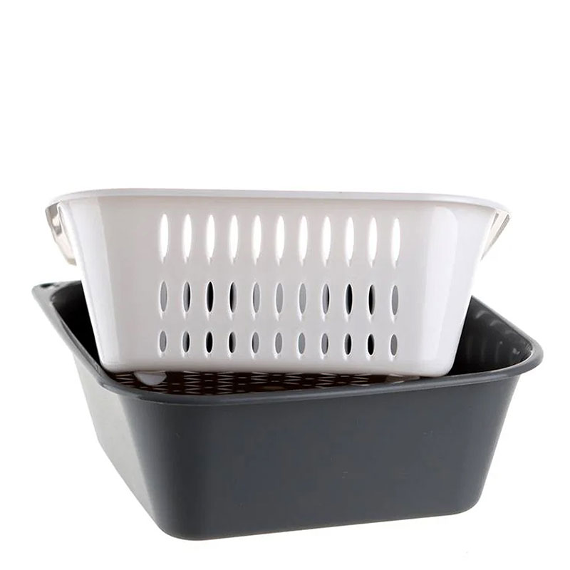 Combo siêu hời mua 2 Bao tay dùng 1 lần 100 cái Free size  tặng Bộ thau rổ nhựa Nhật Bản 18x18cm thương hiệu 