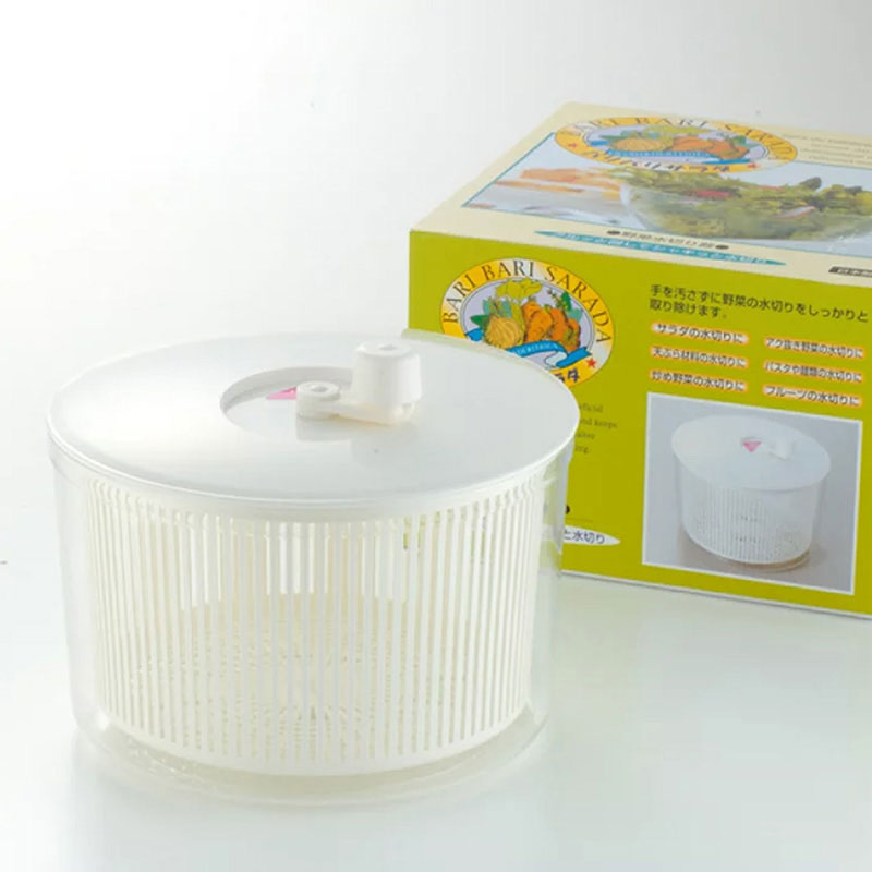 Combo siêu hời mua Rổ quay rau 26cm tặng Khay đựng nguyên liệu Inomata 7 ngăn 39cm thương hiệu 