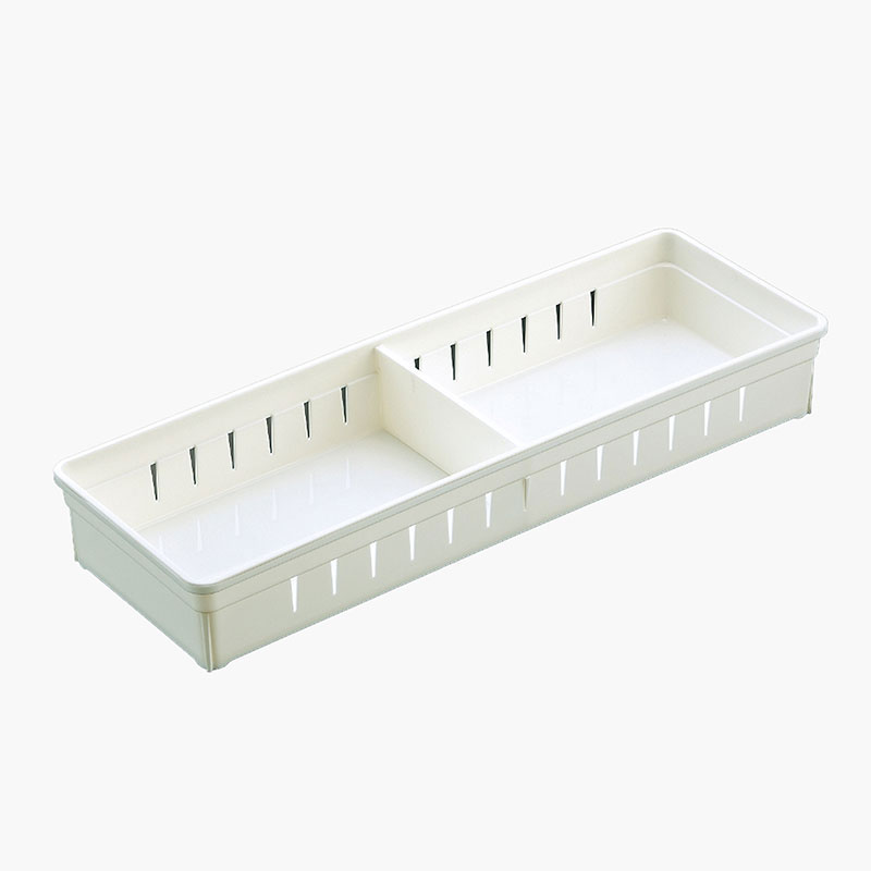 Combo siêu tiết kiệm 3 Khay đựng vật dụng, đồ dùng nhà bếp kèm tấm chia ngăn 34.8x12cm (Trắng)  thương hiệu 