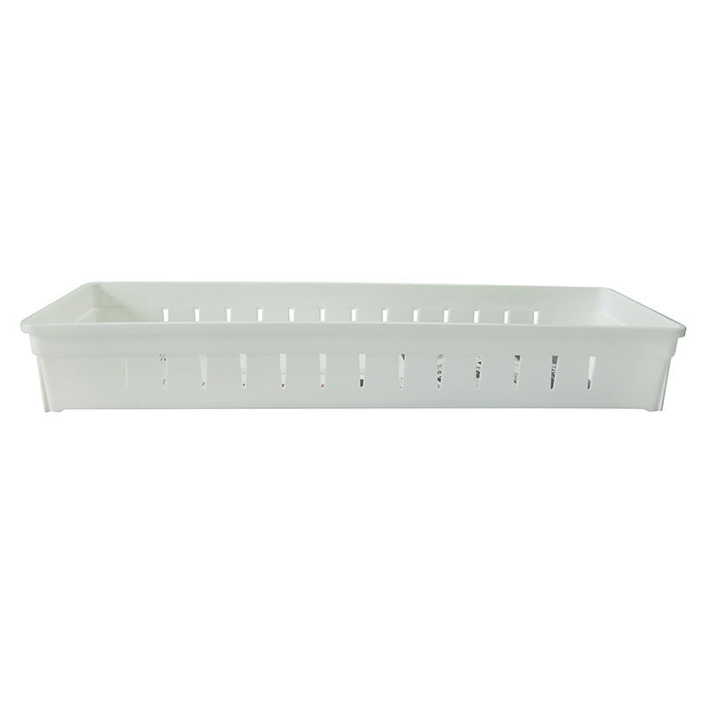 Combo siêu tiết kiệm 3 Khay đựng vật dụng, đồ dùng nhà bếp kèm tấm chia ngăn 34.8x12cm (Trắng)  thương hiệu 