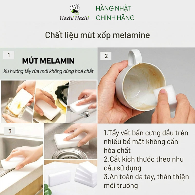 Combo siêu tiết kiệm 2 Mút chùi kỳ diệu, mút melamine Nhật Bản Kokubo 30cm thương hiệu 
