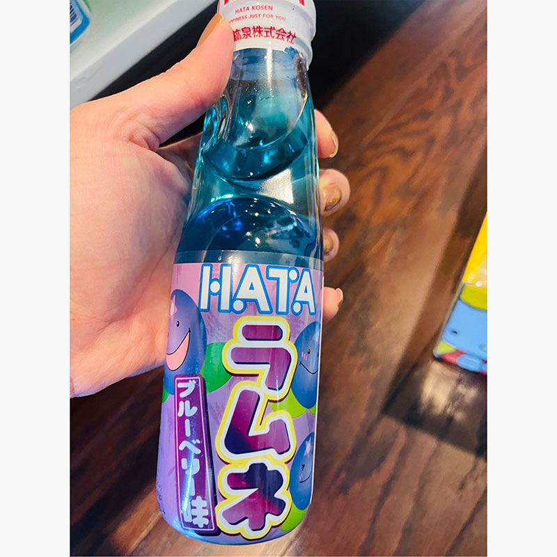 Combo siêu tiết kiệm 6 chai Soda Ramune 200ml (2 dâu-2 dưa lưới-2 việt quất) thương hiệu 