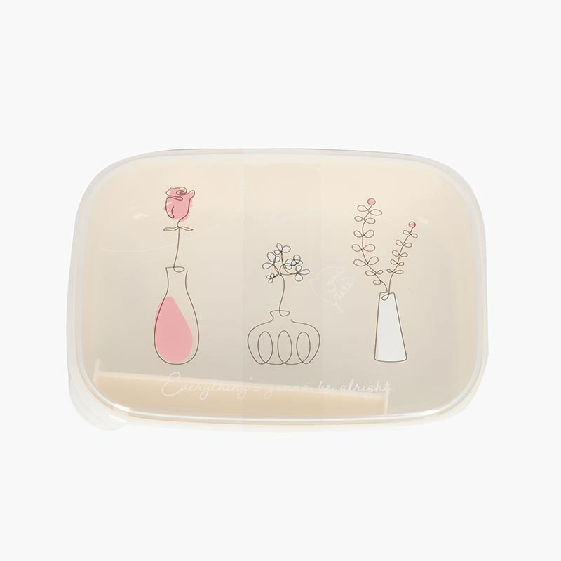 Combo siêu tiết kiêm 2 Hộp nhựa đựng thực phẩm Nakaya 650ml kèm tấm chia ngăn (Nhiều mẫu) thương hiệu 