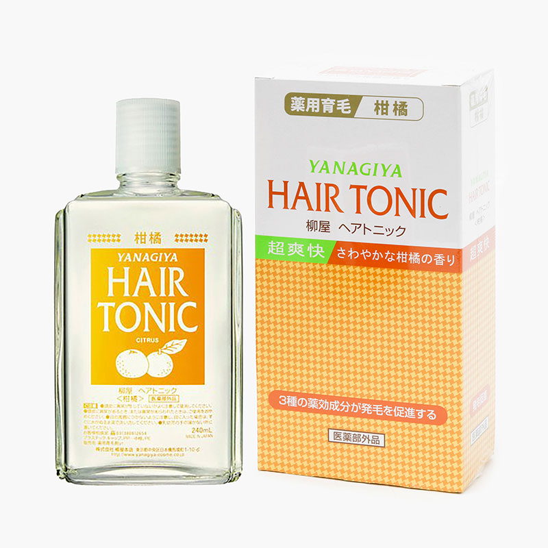 Giftset 20/10: Tinh dầu bưởi dưỡng tóc Yanagiya Hair Tonic Citrus 240ml và Dầu gội hoa trà Kumano óng mượt 600ml thương hiệu 