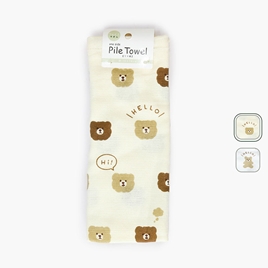 Khăn vải cotton hình gấu 28x70cm (Nhiều mẫu)-Giao mẫu ngẫu nhiên
