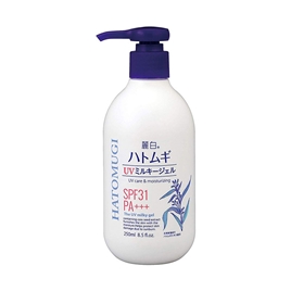 Gel sữa dưỡng thể chống nắng Nhật Bản chiết xuất ý dĩ Reihaku 250ml SPF 31/PA+++