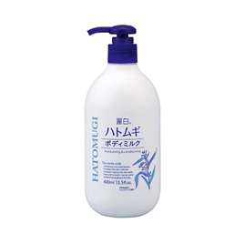 Sữa dưỡng thể Nhật Bản Hatomugi ban đêm 400ml (Da sáng mịn màng)