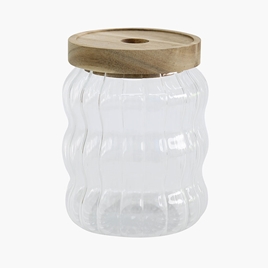 Hũ thủy tinh 500ml nắp gỗ
