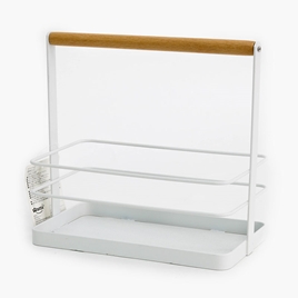 Khay để hộp gia vị có quai gỗ 21x11.5cm