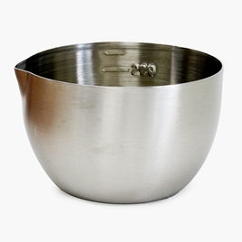 Chén inox đong định lượng có miệng rót 200ml