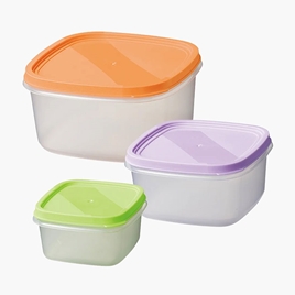 Bộ hộp đựng thực phẩm trữ đông, trữ mát, dùng lò vi sóng 3 cái (650-330-150ml)