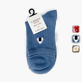 Tất vớ nữ cổ cao gân chìm họa tiết ẩm thực 22.5-24.5cm (Nhiều mẫu)-Giao mẫu ngẫu nhiên