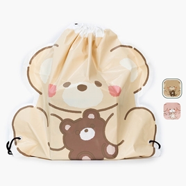 Túi dây rút du lịch hình thú cưng Amifa 39x42cm (Nhiều mẫu)-Giao mẫu ngẫu nhiên