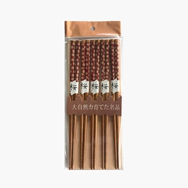 Đũa tre chống trượt Living 22.5cm (10 đôi) Hoa đỏ