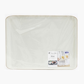 Khay nhựa Nhật Bản chống trượt kháng khuẩn hình chữ nhật 36x27.5cm