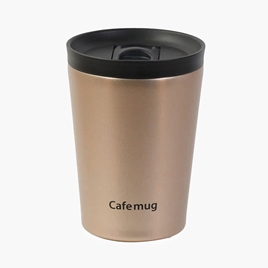 Ca, cốc, ly giữ nhiệt inox Pearl Metal có nắp khóa trượt 300ml (Vàng Gold)