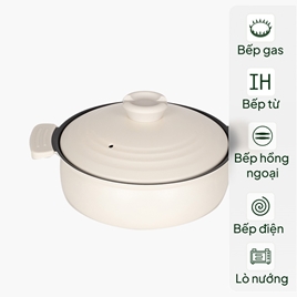 Nồi chống dính Pearl Metal 20cm kèm nắp nồi, dùng được bếp từ