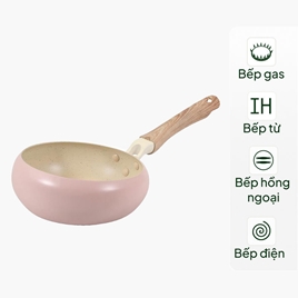 Chảo chống dính đá hoa cương Pearl Metal 20cm, PFOA, PFOS Free, Sâu lòng, vành chảo ôm chống tràn