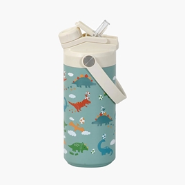 Bình giữ nhiệt Pearl Metal 2WAY cho bé 2 cách dùng 400ml (Khủng long)