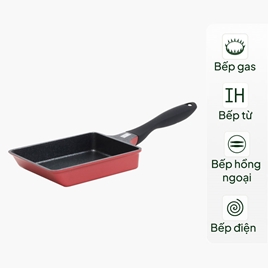 Chảo chống dính đá hoa cương Pearl Metal 13x18cm, chiên trứng cuộn, dùng được bếp từ