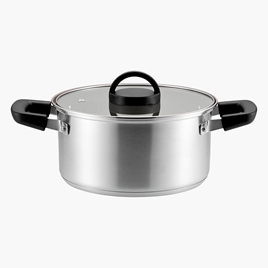 Nồi inox Pearl Metal phủ gốm Ceramic Lumier 20cm, dùng được bếp từ