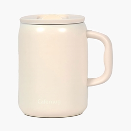 Ly inox giữ nhiệt Pearl Metal phủ gốm Ceramic cao cấp Café Mug 430ml (Màu Ivory)