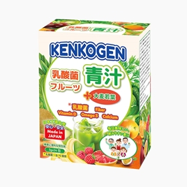 TPBS: Bột rau củ mầm lúa mạch grass barley Nhật Bản Kenkogen +16 loại trái cây chất xơ lợi khuẩn vitamin (Hộp 24 gói)