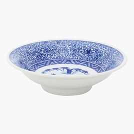 Đĩa sứ Nhật Bản 18.5cm, đĩa gốm sứ sâu lòng (Tùng Trúc Mai), dùng được lò vi sóng