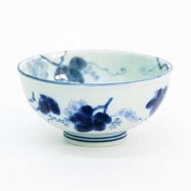 Chén sứ Nhật Bản, chén bát gốm sứ, bát ăn cơm, chén ăn cơm 11.5cm (Trái nho)