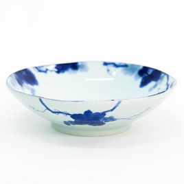 Đĩa sứ Nhật Bản, đĩa gốm sứ sâu lòng, đĩa gốm sứ sâu lòng 17cm (Trái nho)