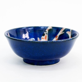 Tô sứ Nhật Bản, tô đại, bát ô tô, bát tô canh 19.4cm (Cá Koi)
