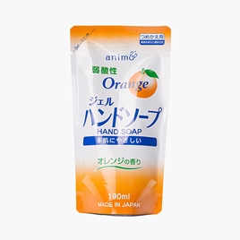 Dung dịch rửa tay, nước rửa tay Nhật Bản Animo Weak acid hương cam túi refill 190ml