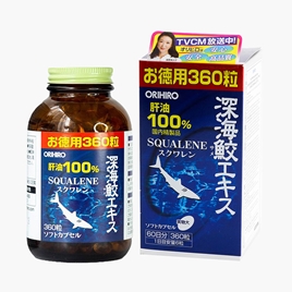 TPBVSK: Viên uống Orihiro Deep Sea Shark extract Nhật Bản 360 viên, dầu gan cá mập chống oxy hóa