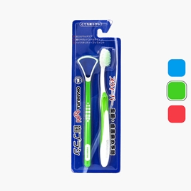 Bộ chăm sóc răng miệng: dụng cụ vệ sinh lưỡi và bàn chải đánh răng Okamura (Nhiều mẫu)-Giao mẫu ngẫu nhiên