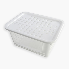 Rổ nhựa đựng vật dụng 26.4x19.8 cm (Kèm nắp đậy)
