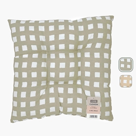 Gối đệm 40x40cm Sọc ca rô (Nhiều mẫu)-Giao mẫu ngẫu nhiên