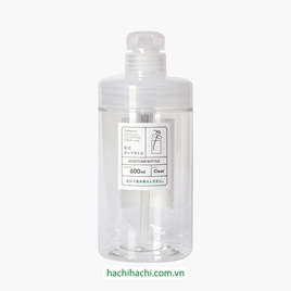 Bình nhựa vòi bơm 600ml, miệng rộng dễ châm rót