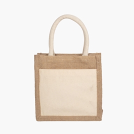 Túi vải đay 2 ngăn 20x20cm