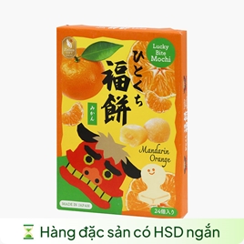 Bánh mochi Nhật Bản Lucky Bite vị quýt Nhật 288g (24 cái)