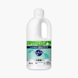 Nước rửa chén Nhật Bản Kyukyuto Kao kháng khuẩn, dịu nhẹ da tay hương cam chanh thảo mộc 1.25L