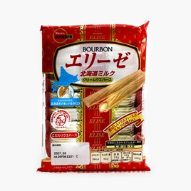 Bánh Nhật Bản Bourbon quế Elise vị sữa Hokkaido  57.6g (16 cái)