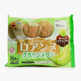 Bánh quy Nhật Bản Bourbon Roanne vị Dưa lưới 113,6 g (2 cáix8 gói)