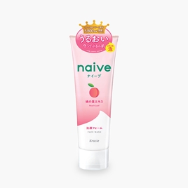 Sữa rửa mặt sạch sâu dưỡng ẩm Nhật Bản Kracie Naive chiết xuất lá đào 130g