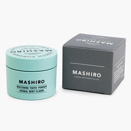 Bột đánh răng làm trắng răng Nhật Bản giảm hôi miệng Mashiro hương thảo mộc bạc hà 30g