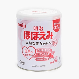 Sữa công thức cho trẻ từ 0 tháng - 1 tuổi MEIJI HOHOEMI MILK 780g, sữa Meiji nội địa Nhật Bản