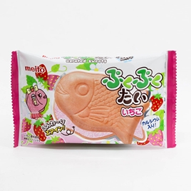 Bánh xốp cá Meito nhân kem dâu 16,5g