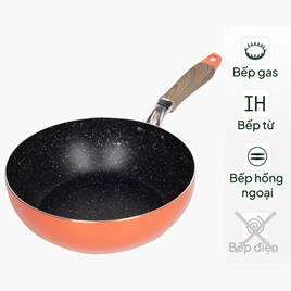 Chảo chống dính đá hoa cương Wahei Freiz 22cm Sâu lòng