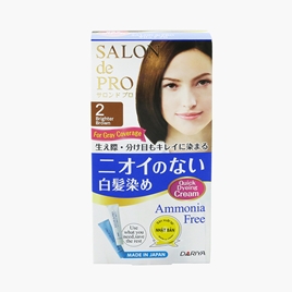 Kem nhuộm tóc bạc Nhật Bản không mùi Salon De Pro 2 Màu nâu sáng hơn