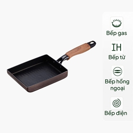 Chảo chống dính Puntec Nhật Bản 14.4x19.4cm, dùng được bếp từ