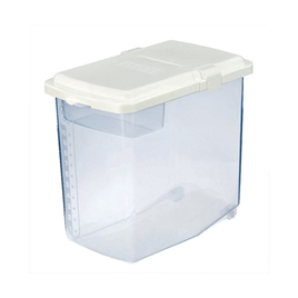 Thùng gạo Inomata 10kg có bánh xe, kèm ca đong gạo